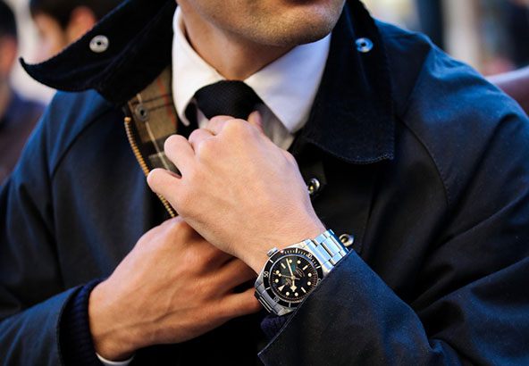 man wearing fine watch