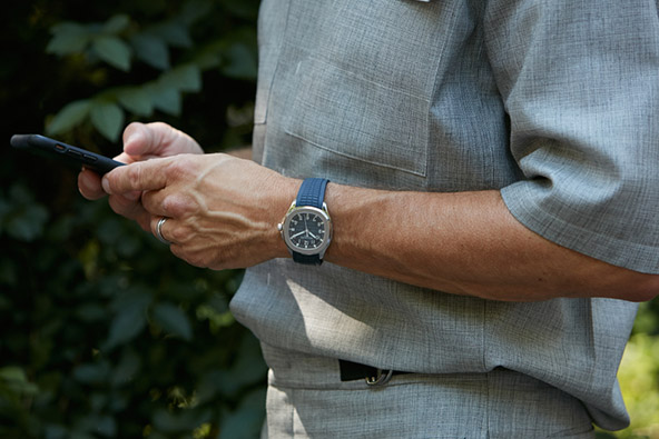 Man with Patek Philippe watch